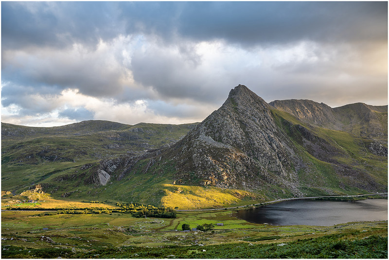 Mr T stealing the light, Tryfan, Llyn Ogwen, Snowdonia National Park, Wales.