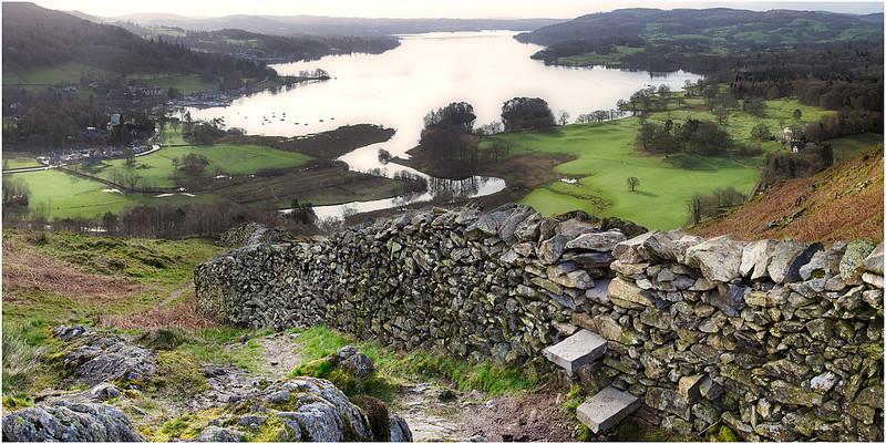 The missing stile, Loughrigg fell, Cumbri