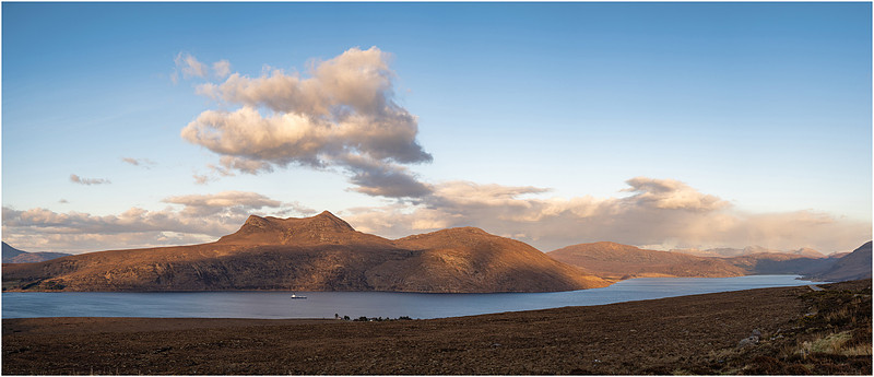 Little Loch Broom and Beinn Ghobhlach, Scotland.