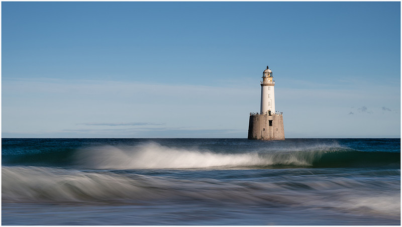 Standing room only at Rattray Head Lighthouse, Scotland.