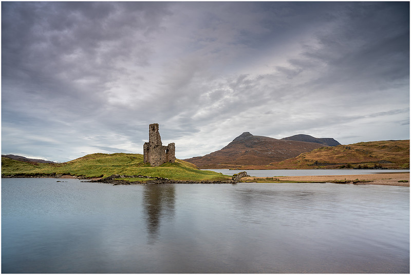 Ardvreck Castle, Loch Assynt, Scotland.