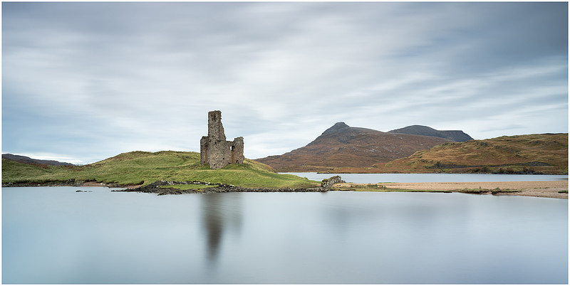 Ardvreck Castle, Loch Assynt, Scotland.