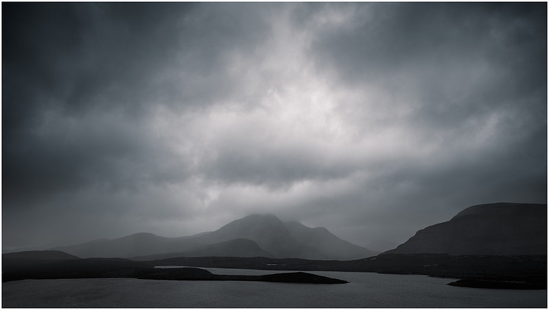 Lochan an Ais and Cùl Beag, Knockan Crag, Assynt, Scotland.