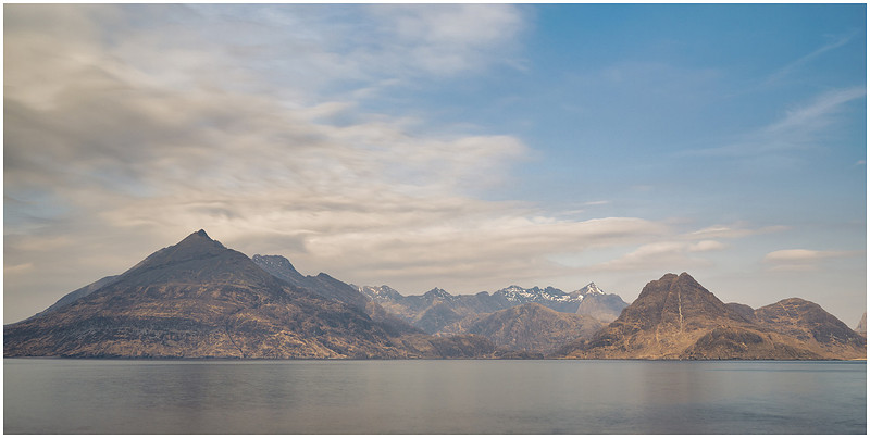 Midday winter light over Elgol bay, Isle of Skye
