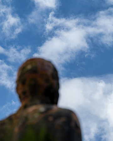 Iron men statues at Anthony Gormleys Another Place