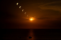 30 minute sequence of a total solar eclipse showing each of the phases ending in the diamond ring effect in Mallorca, Spain 2026