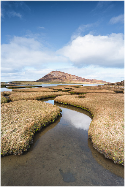 Snaking off into the distance at Northton Salt Flats, Isle of Harris, Scotland.