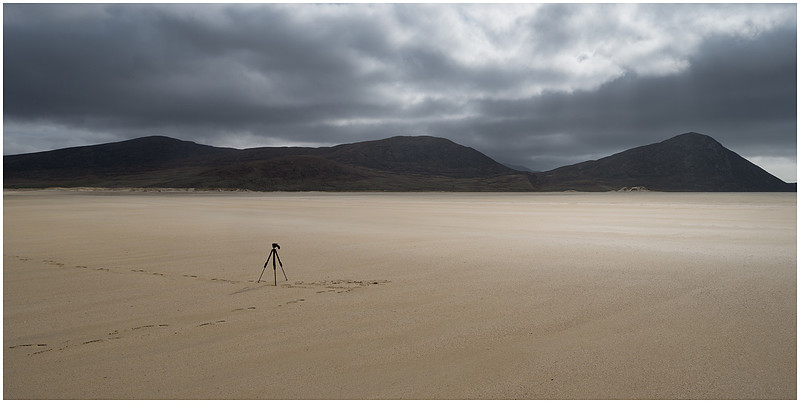 Just me again, Sgarasta Mhor Beach, Lewis and Harris, Scotland.