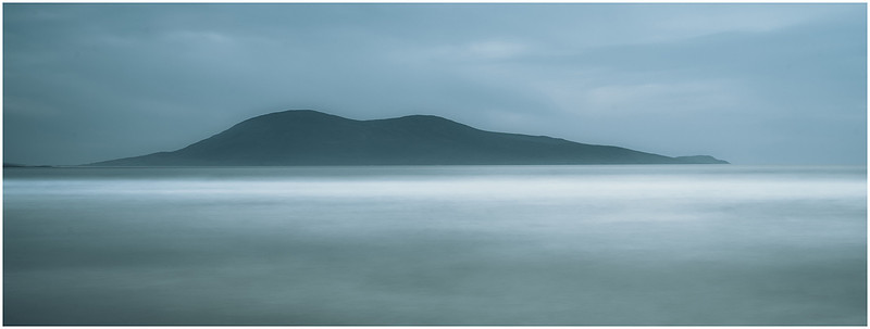 Ceapabhal in the twilight from Nisabost on Isle of Harris